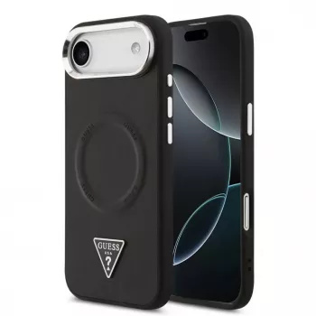 Guess Triangle Logo MagSafe Dėklas iPhone Air - Juodas