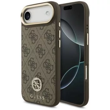 Guess 4G Strass Logo MagSafe Dėklas, skirtas iPhone Air (Ruda spalva)