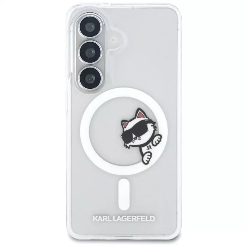 KARL LAGERFELD IML Peekaboo Choupette Dėklas Samsung Galaxy S26, Skaidrus