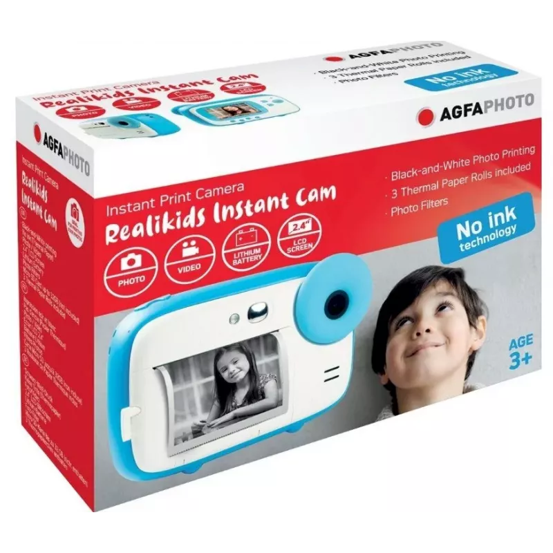 AgfaPhoto Reali Kids Instant Cam mėlyna momentinė kamera