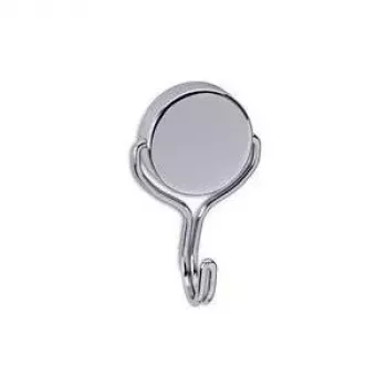 MAUL Neodymium Magnet Carousel Hook, 38,5 mm skersmens, nikeliuotas, laikymo jėga 30 kg, apvalus, plačiai išlenktas kabliukas – 1 vnt. (6155696)