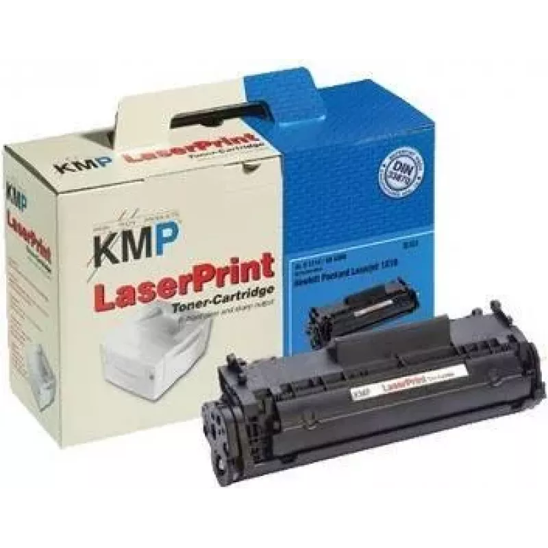 KMP LaserPrint Black Compatible Toner Cartridge (Alternatyva HP Q2612A), tinka HP LaserJet 1010, 1012, 1015, 1018, 1020, 1022, 3015, 3020, 3030, 3050, 3052, 3055