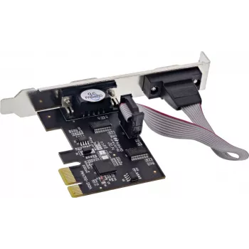 Longshine LCS-6321M PCI Express x1 2-Port RS232 Serial I/O Card su žemo profilio laikikliu
