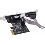 Longshine LCS-6321M PCI Express x1 2-Port RS232 Serial I/O Card su žemo profilio laikikliu