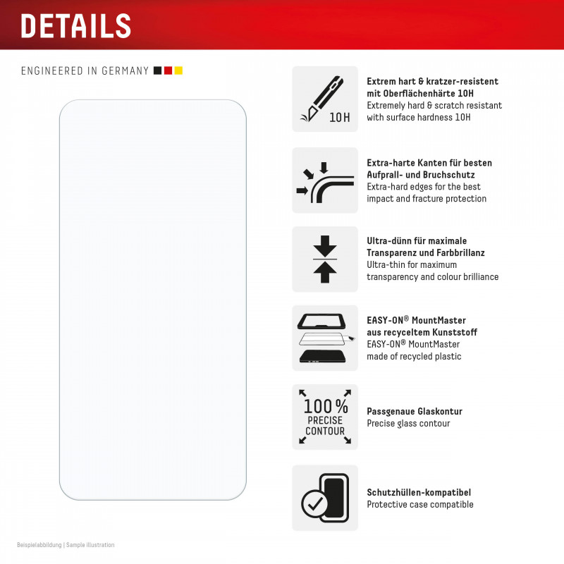 E.V.I. DISPLEX Real Glass MM + Case Samsung Galaxy S24/S25