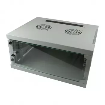 ALLNET 19 colių sieninis korpusas 9U W541/D595mm vieno bloko šviesiai pilkas SMQ serija