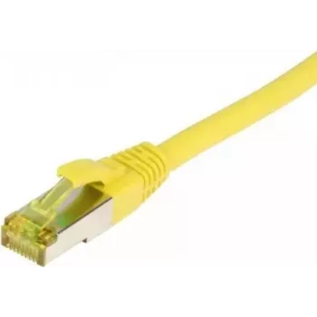 SYNERGY21 Patch Cable RJ45, CAT6A 500MHz, 15m, Yellow, S-STP (S/FTP), TPE/LSZH (Ultraflex), AWG26, su Cat.7 žaliava