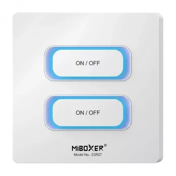 Miboxer Synergy 21 LED nuotolinio valdymo pultas, 2 kanalų skydelis, 2.4GHz, su judesio jutikliu ir reguliatoriumi
