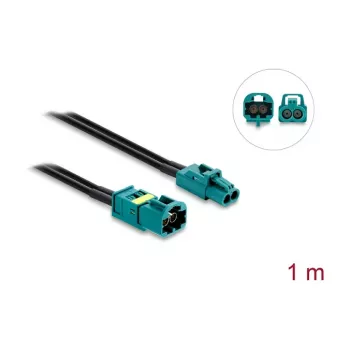 Delock laidas Mini FAKRA Z Dual Jack – FAKRA Z Dual Plug 0,5 m