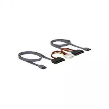 DELOCK SATA All-in-One kabelis 2 kietiesiems diskams (HDD)