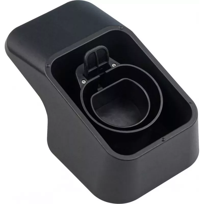 Kabelmeister Wall Mount with Integrated Cable Holder for Type 2 EV Charging Cable - Black
