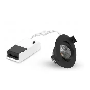 LEUCHTEK GMBH SPR-6W-XWB LED įleidžiamasis prožektorius, IP44, aliuminis, pasukamas, reguliuojama šviesos spalva (3000K/4000K/6000K), 6W