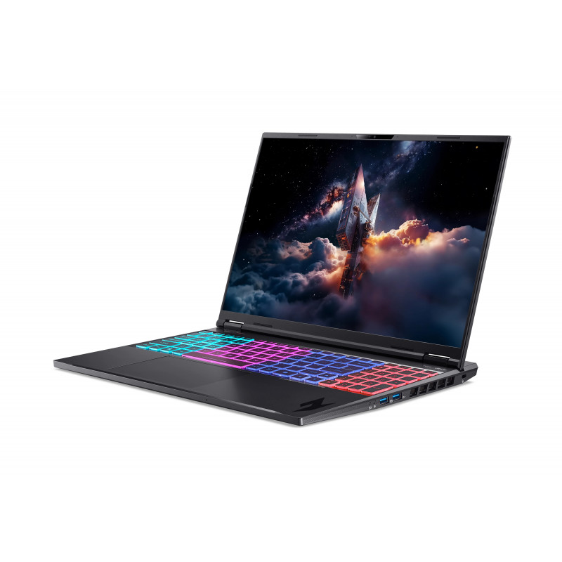 Acer Nitro 16 AI nešiojamas žaidimų kompiuteris - AMD Ryzen AI 9 365 - 16 inch QHD+ 165Hz - 16GB DDR5 - 1TB NVMe SSD - NVIDIA GeForce RTX 5070 Ti - Be OS - Obsidian Black