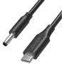 UNITEK Dell nešiojamojo kompiuterio maitinimo laidas 65W USB-C į DC 4,5mm - 1,8m juodas