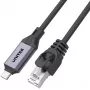 UNITEK USB-C į RJ45 Gigabit Ethernet adapteris, 1 m, Space Gray