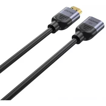 UNITEK HDMI ilginimo laidas 1m, HDMI 2.1, 8K@60Hz, 48Gbps, juodas