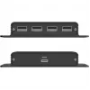 UNITEK USB-C į 4x USB-A prailgintuvas per Ethernet, iki 150m, 480Mbps, juodas