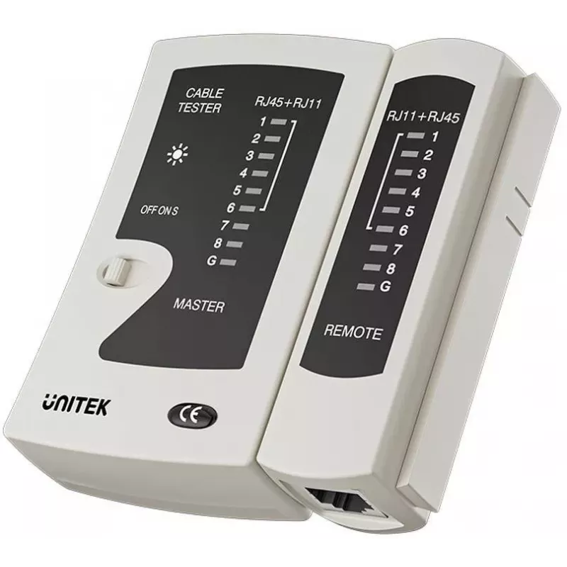 UNITEK RJ45/RJ11 tinklo kabelių testeris OT140AGY01