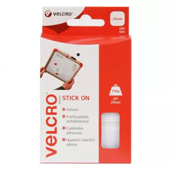 VELCRO ONE-WRAP kabelių raištis baltas 25 mm x 200 mm 24 vnt. daugkartinis lipnusis