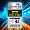 Wozinsky HDMI 2.1 8K laidas, 1 m, sidabrinis (WHDMI-10)