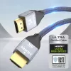 Wozinsky HDMI 2.1 8K laidas, 1 m, sidabrinis (WHDMI-10)