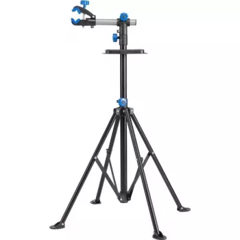 ROCKBROS MP-02 reguliuojamo aukščio dviračių remonto stovas su rankenėlėmis, pastatomas ant grindų