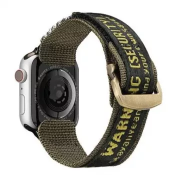 Dux Ducis Strap (Outdoor Version) Nylon Band for Apple Watch Ultra, SE, Series 9, 8, 7, 6, 5, 4, 3, 2, 1 (49, 45, 44, 42 mm) - Geltona