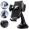 Joyroom JR-ZS259 Mechaninis automobilinis laikiklis telefonui ant prietaisų skydelio / lango - Juodas