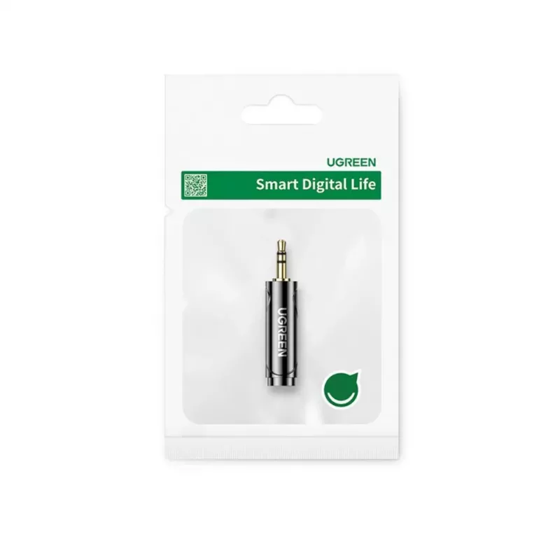 UGREEN 3,5mm į 6,35mm Garso Adapteris (Kištukas į Lizdą) Pilkas AV168