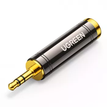 UGREEN 3,5mm į 6,35mm Garso Adapteris (Kištukas į Lizdą) Pilkas AV168