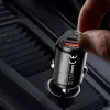 Dudao R3MAX 48W QC PD Mini automobilinis įkroviklis – juodas