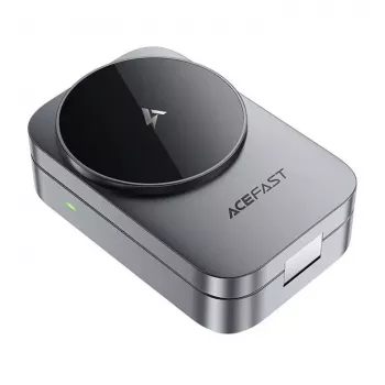 ACEFAST E22 3-in-1 belaidė įkrovimo stotelė, suderinama su MagSafe - Pilka