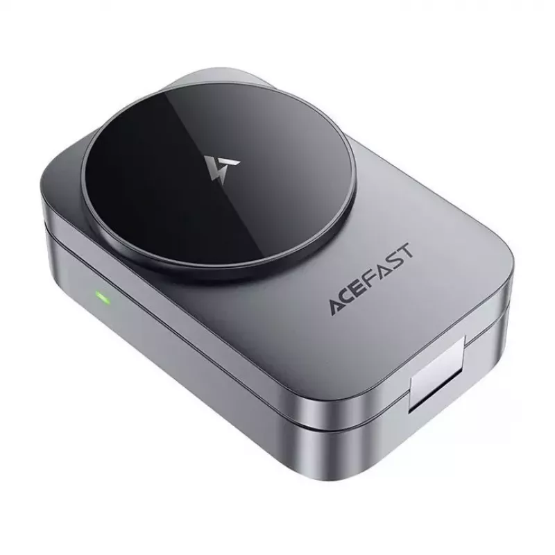 ACEFAST E22 3-in-1 belaidė įkrovimo stotelė, suderinama su MagSafe - Pilka