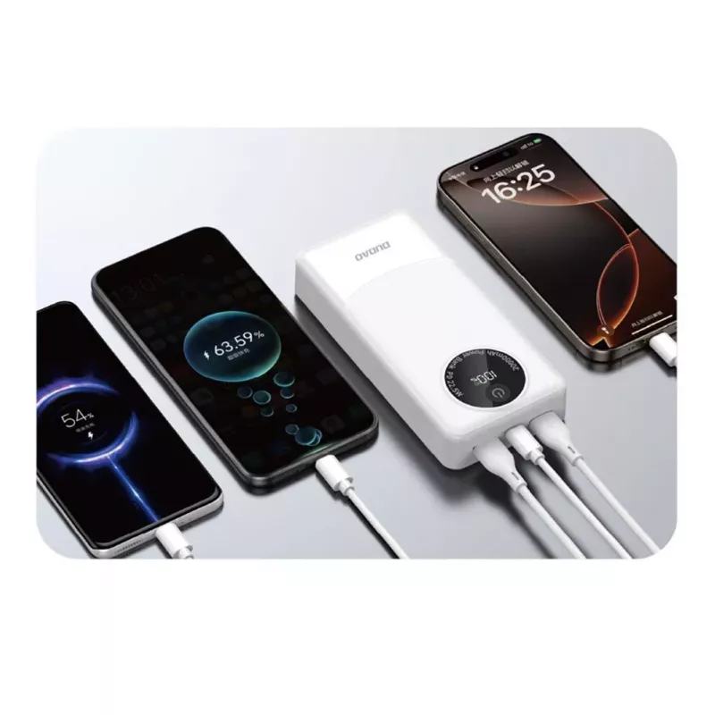 Dudao K12Pro Power Bank 20000mAh 22,5W PD USB-A USB-C White