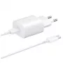 Samsung 25W kelioninis įkroviklis + USB-C / USB-C duomenų laidas baltas (OOB Bulk)