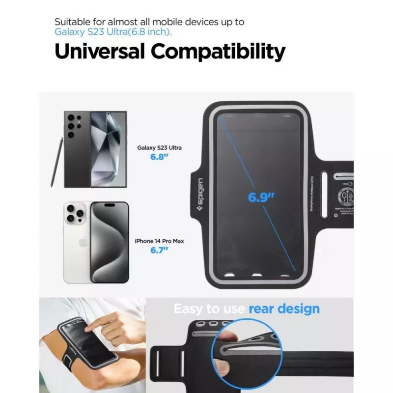 Spigen A703 Dynamic Shield Armband 6.9 inch - Juoda