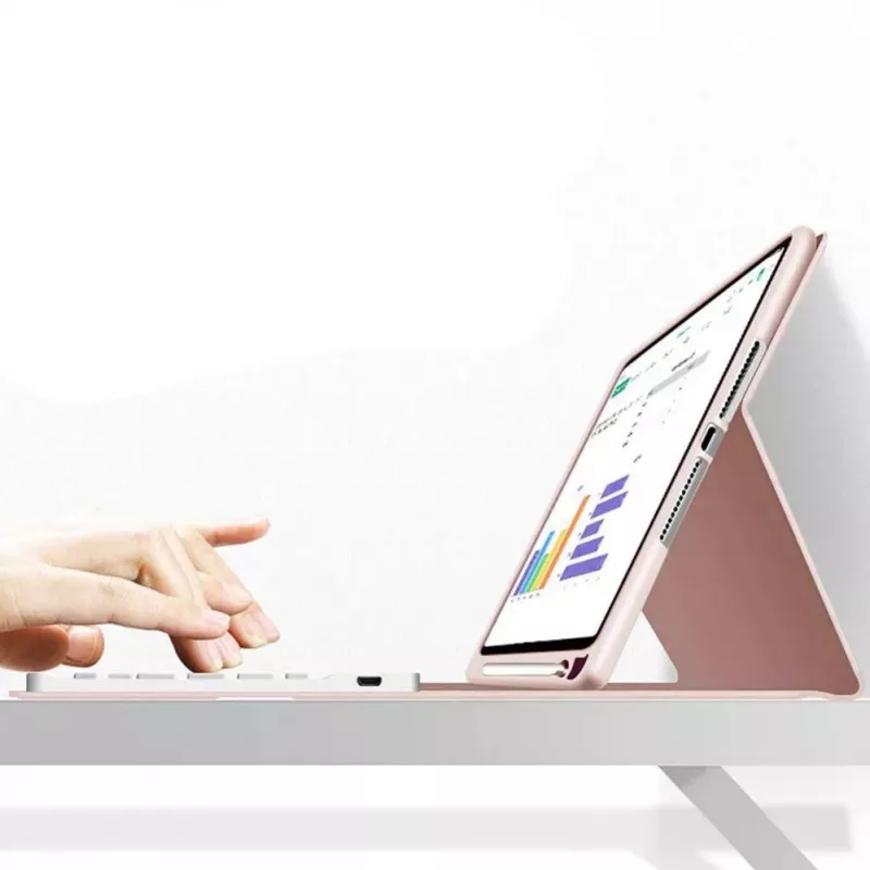 Tech-Protect SC Pen + klaviatūros dėklas iPad 10.9" (10th gen, 2022) / 11" (2025), rožinis
