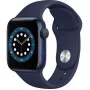 Apple Watch Series 6 GPS, 40mm Aluminium Case with Deep Navy Sport Band Blue