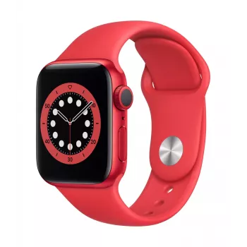 Apple Watch Series 6 GPS, 40mm Product (Red) Aluminium Case With Sport Band - Regular Red
