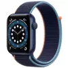 „Apple Watch Series 6 GPS, 44mm Aluminium Case with Sport Band Deep Navy“