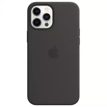 Apple Silicone Case with MagSafe, skirta iPhone 12 Pro Max 6,7 inch – juoda (MHLG3ZE/A)