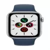 “Apple Watch SE GPS 44mm sidabrinis aliuminio korpusas su Abyss Blue sportine juostele”