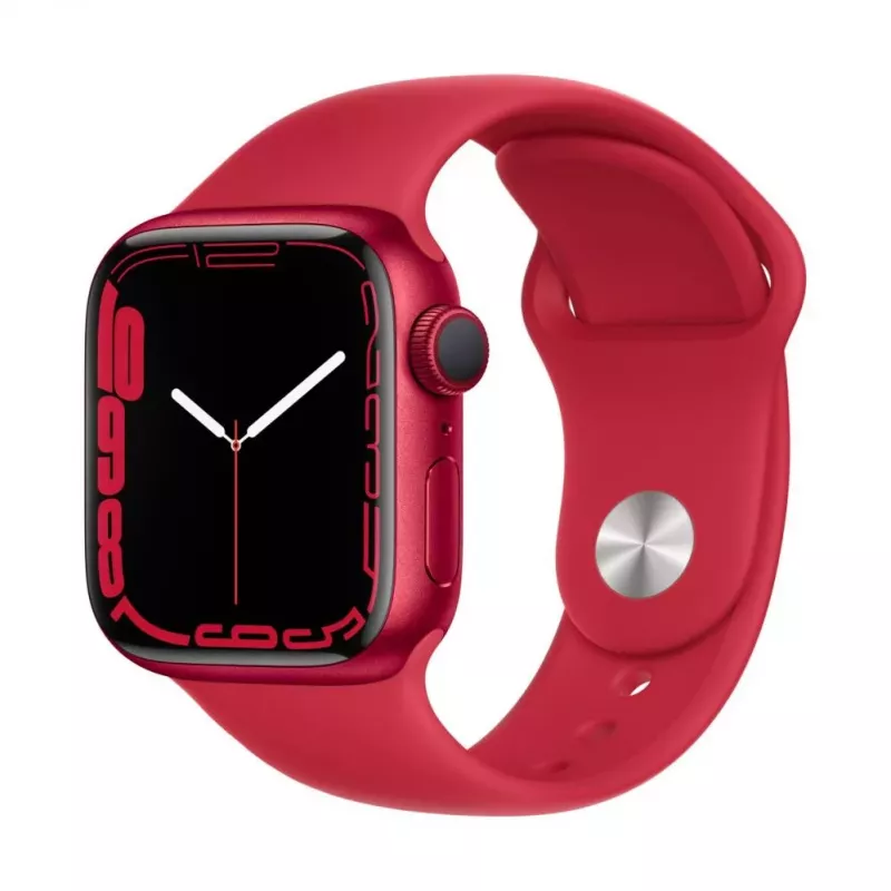 “Apple Watch Series 7 GPS, 41mm (PRODUCT)RED Aluminium Case with Sport Band - Regular (PRODUCT) Red”