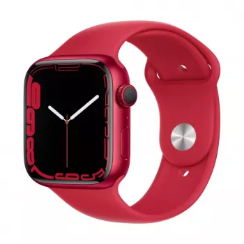 “Apple Watch Series 7 GPS, 45mm (PRODUCT)RED Aluminium Case with Sport Band - Regular”