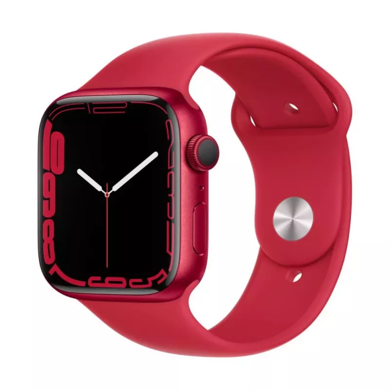 “Apple Watch Series 7 GPS, 45mm (PRODUCT)RED Aluminium Case with Sport Band - Regular”