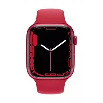 “Apple Watch Series 7 GPS, 45mm (PRODUCT)RED Aluminium Case with Sport Band - Regular”