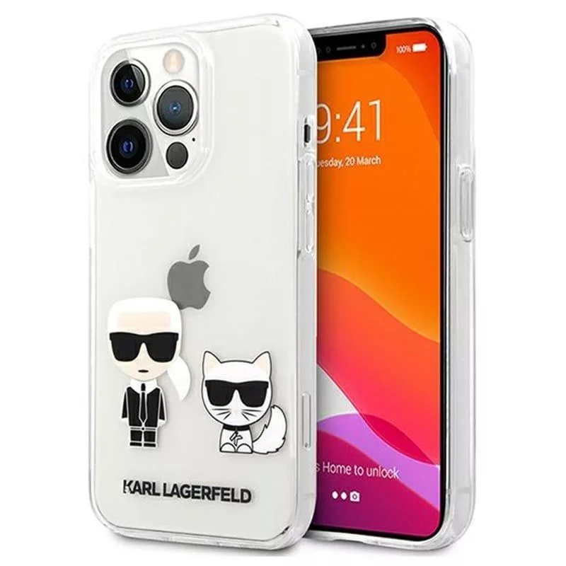 Karl Lagerfeld iPhone 13 Pro Choupette Case Transparent