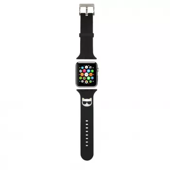 Karl Lagerfeld Apple Watch 38/40/41mm Choupette Head Watch Strap Black