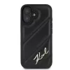 Karl Lagerfeld dėklas iPhone 16, Quilted Signature, juodas