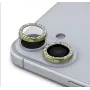 Guess Fixed Glitter apsauginė lęšis Apple iPhone 16/16 Plus, auksinės spalvos